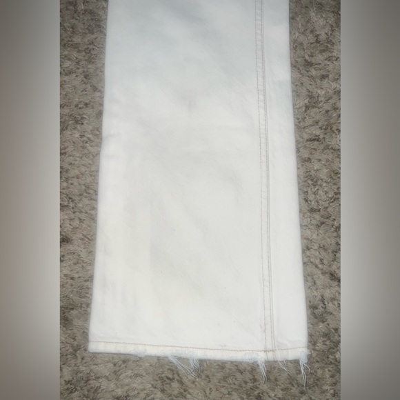 Free People Laurel Canyon High Waist Women's Flare Jeans Cream size 26 - Picture 5 of 12